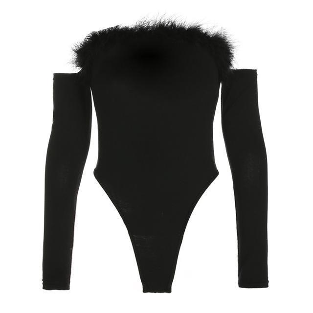 FURRY BABE LONGSLEEVE BODYSUIT