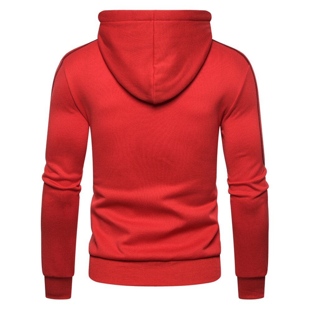 Men's casual long sleeve zipper sweater