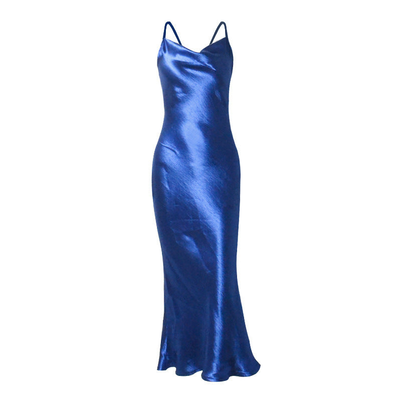 Satin Trendy Long Dress