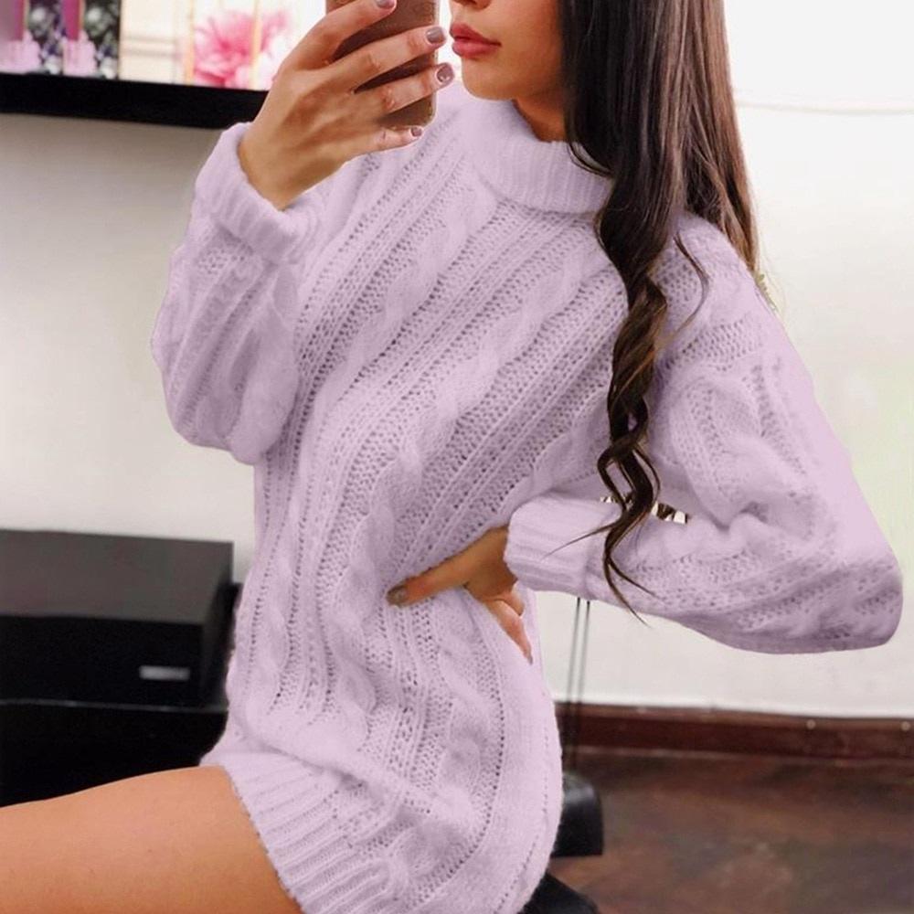 Casual ladies sweater dress