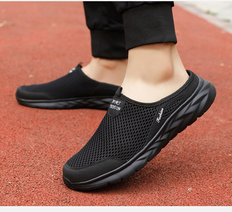 Leisure Sports Half Slippers Mesh Shoes