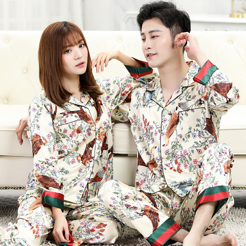 Men's And Women's Spring And Autumn Plus Size Pajamas