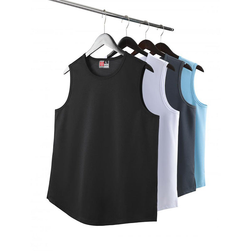 Wide Shoulder Sleeveless Training Wear Quick-drying Jersey