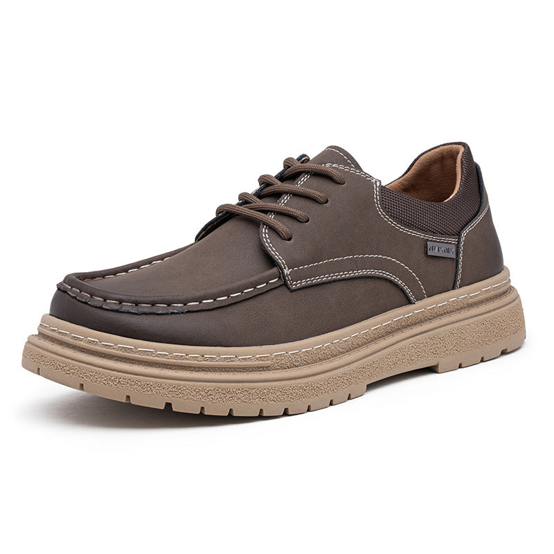 Autumn Retro Style Work Men's Casual Leather Shoes