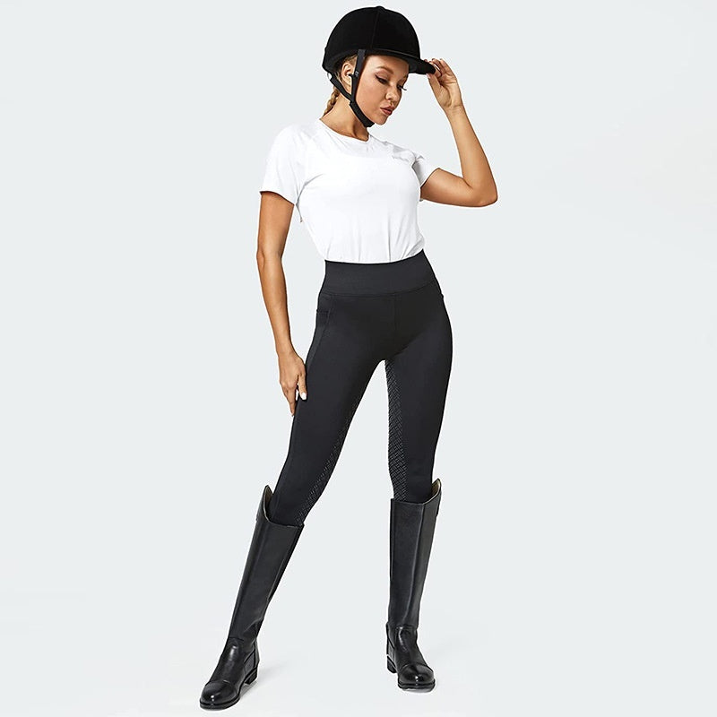 Women's Equestrian Epoxy Non-slip Tights