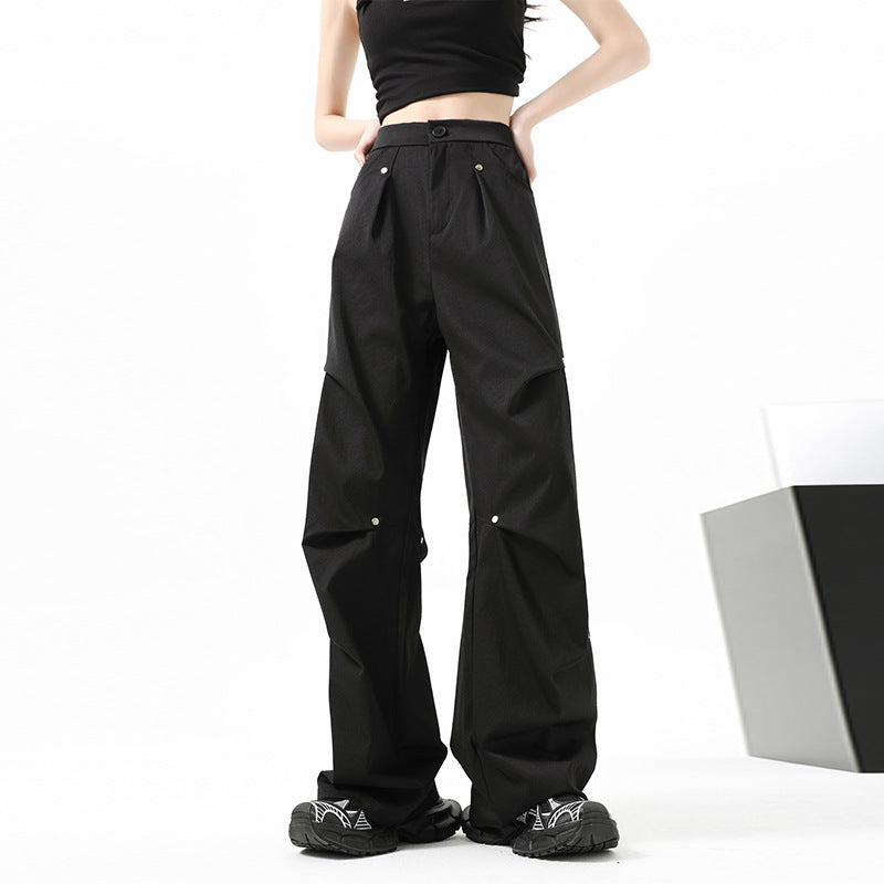 Rivet Design Small Straight Casual Pants