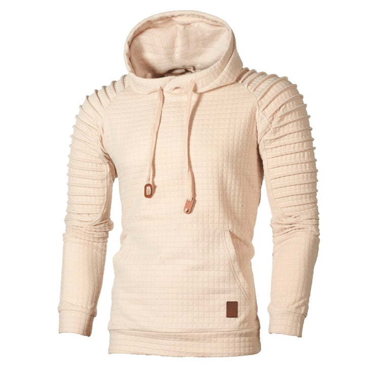 Jacquard striped sweater long sleeve hoodie