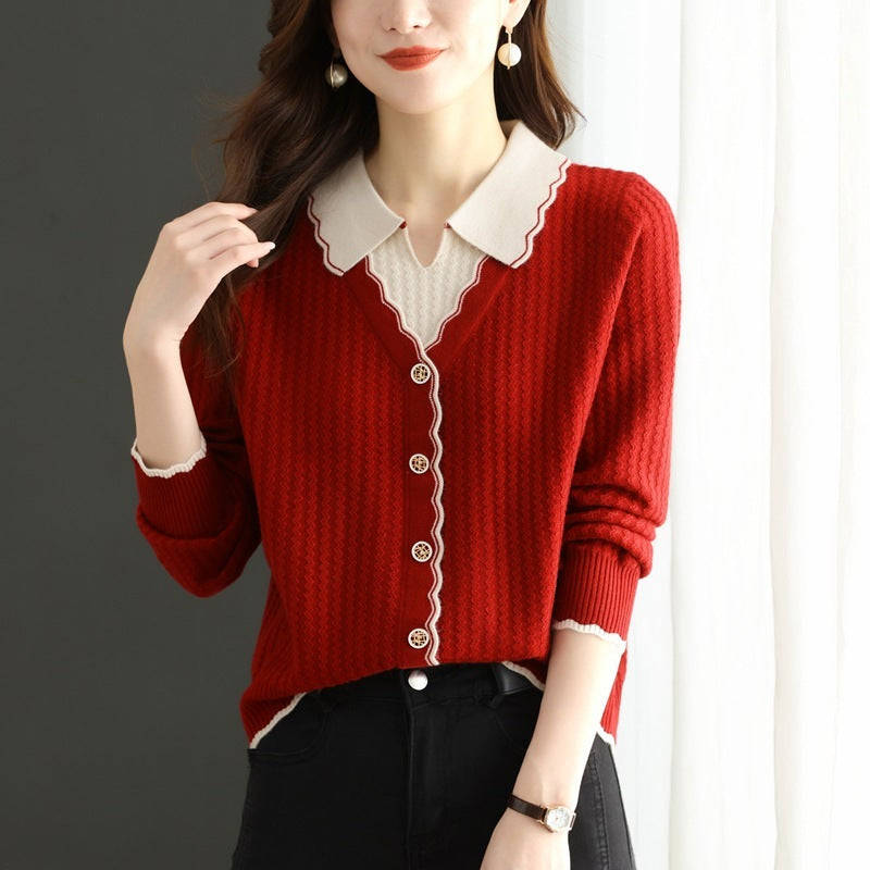 Two-piece Knitted Sweaters Top For Women