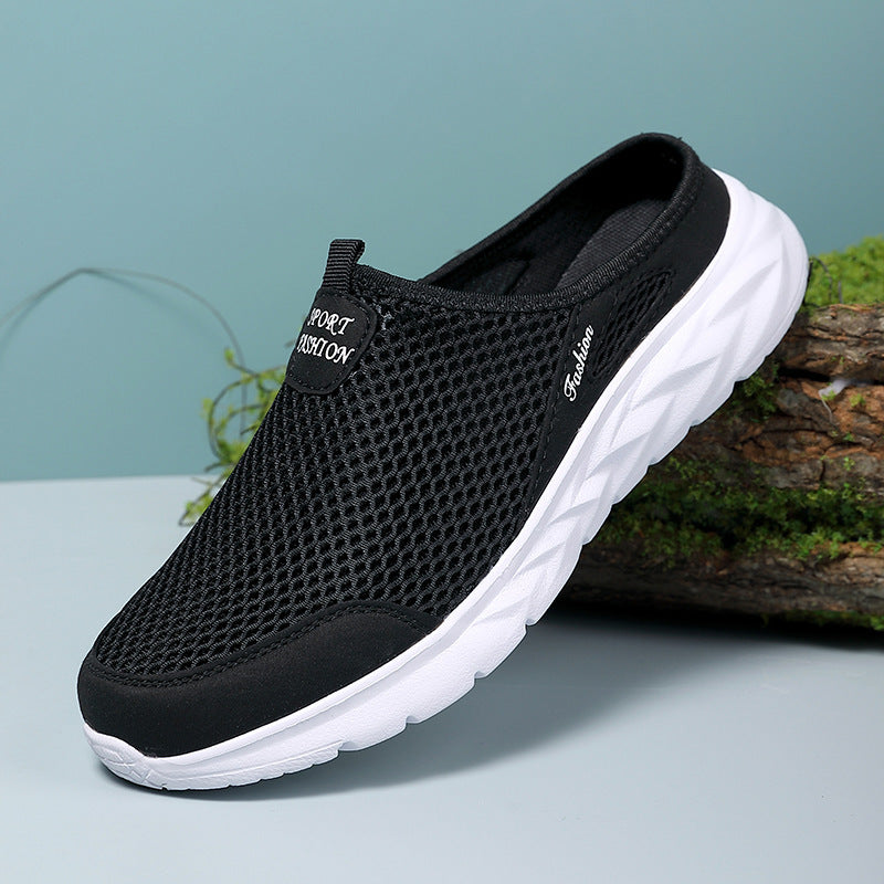 Leisure Sports Half Slippers Mesh Shoes