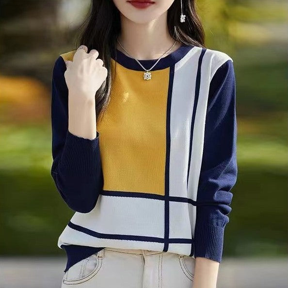 Japanese Autumn Crew Neck Knitwear For Women