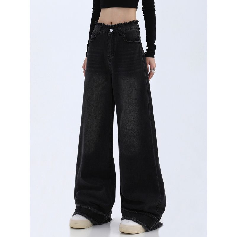 Fashion Loose Cool Wide-leg Jeans Women