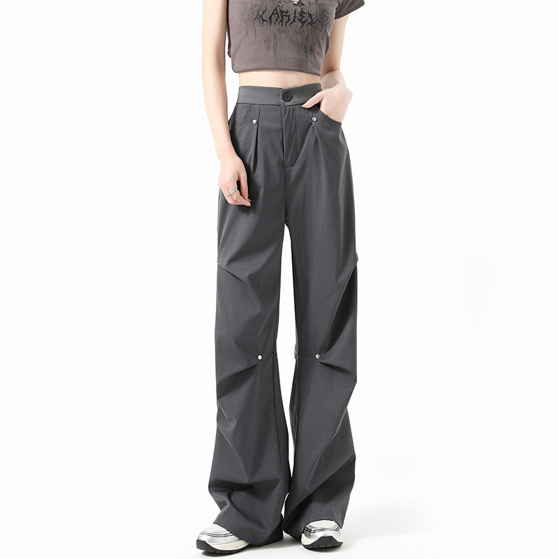 Rivet Design Small Straight Casual Pants