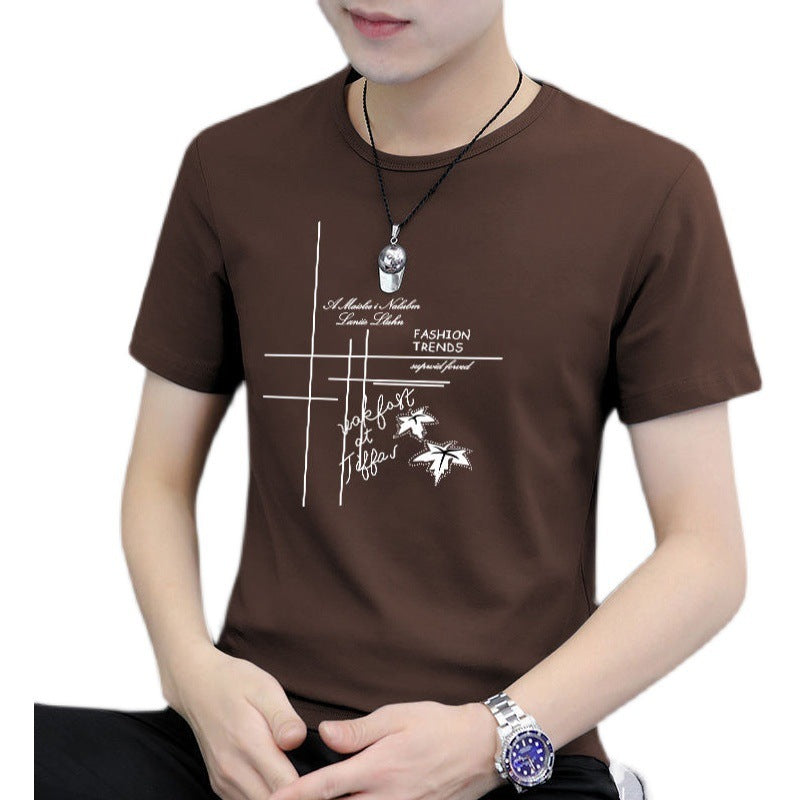 Summer Linen Men's Slim T-shirt