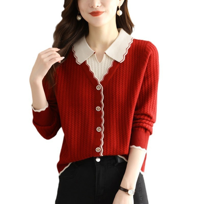 Two-piece Knitted Sweaters Top For Women