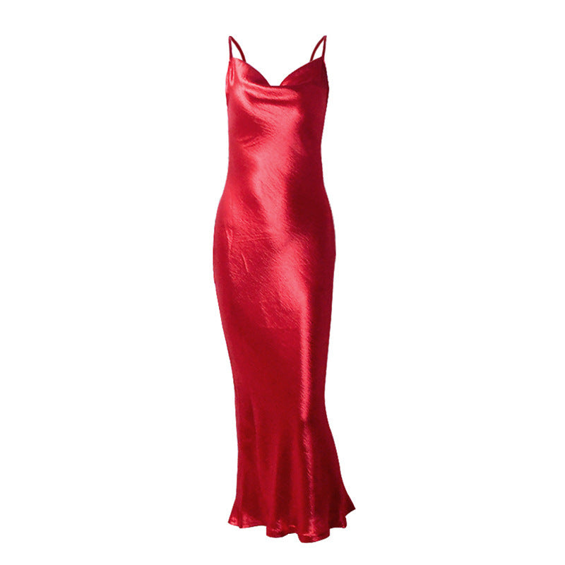 Satin Trendy Long Dress