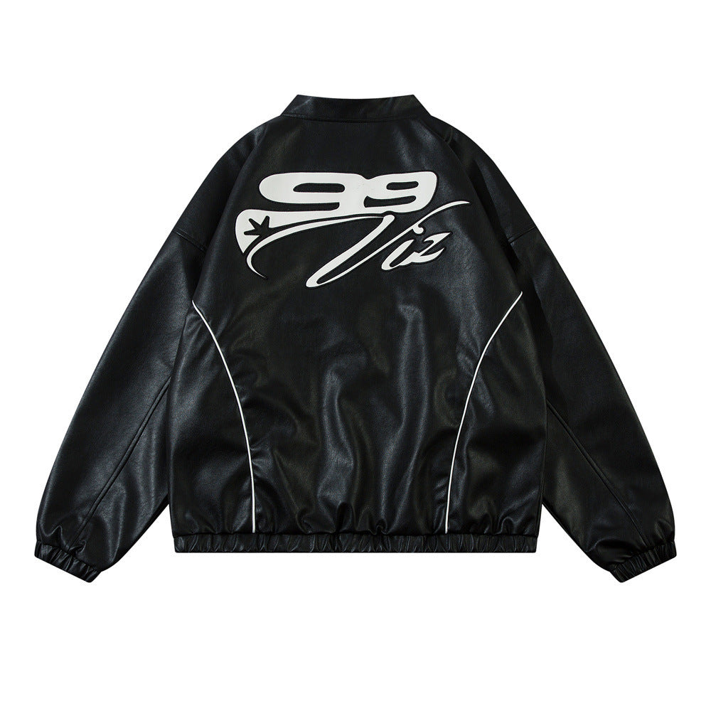 Leather Jacket Jacket Locomotive Racing Suit