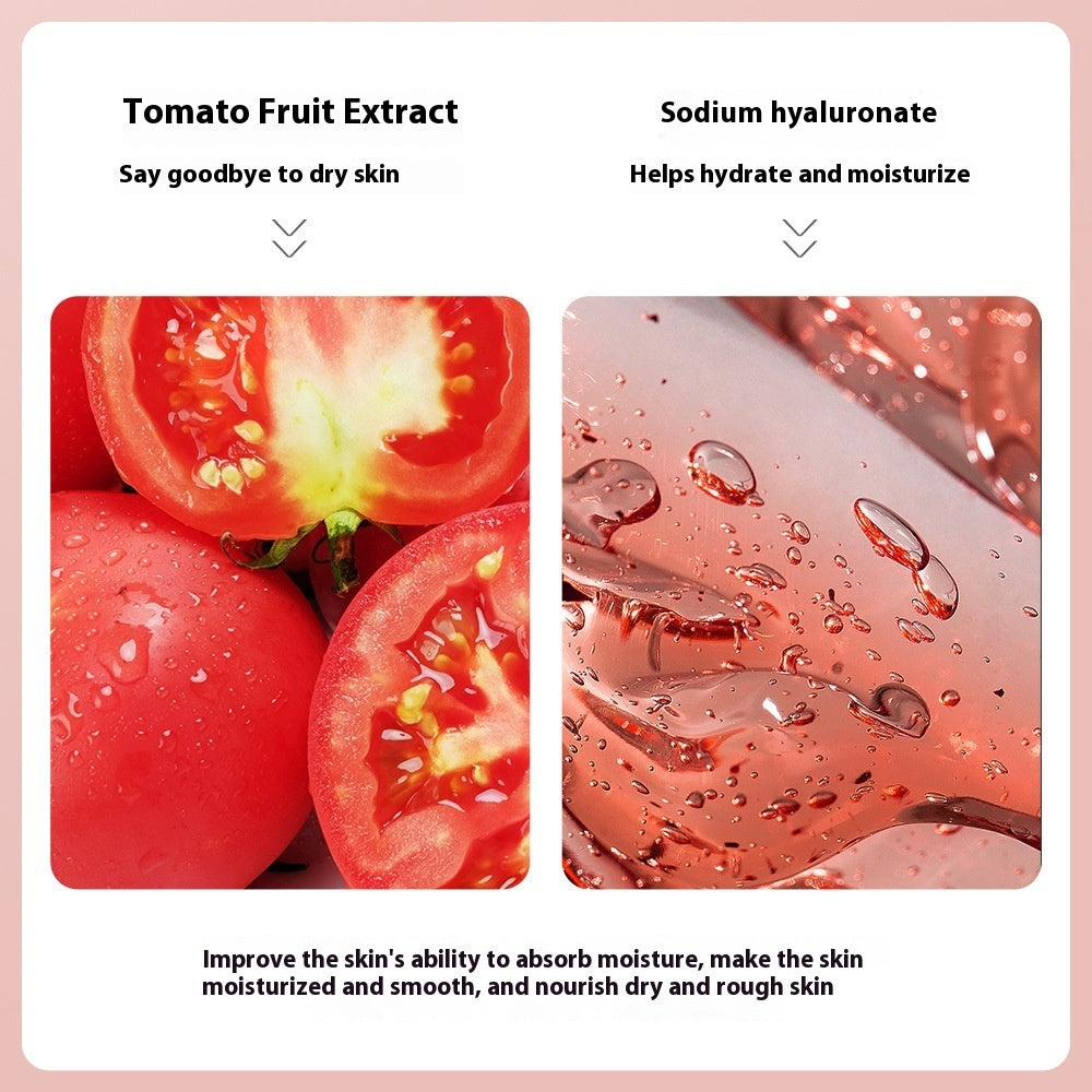 Moisturizing And Nourishing Brightening Skin Rejuvenation Breathable Tomato Hyaluronic Acid Moisturizing Mask