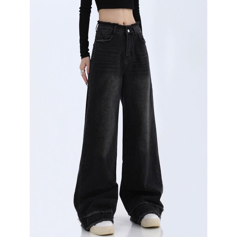 Fashion Loose Cool Wide-leg Jeans Women