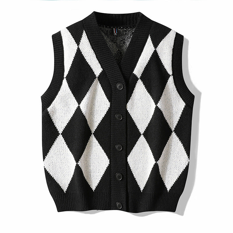 Men's V-neck Sweater Woolen Vest