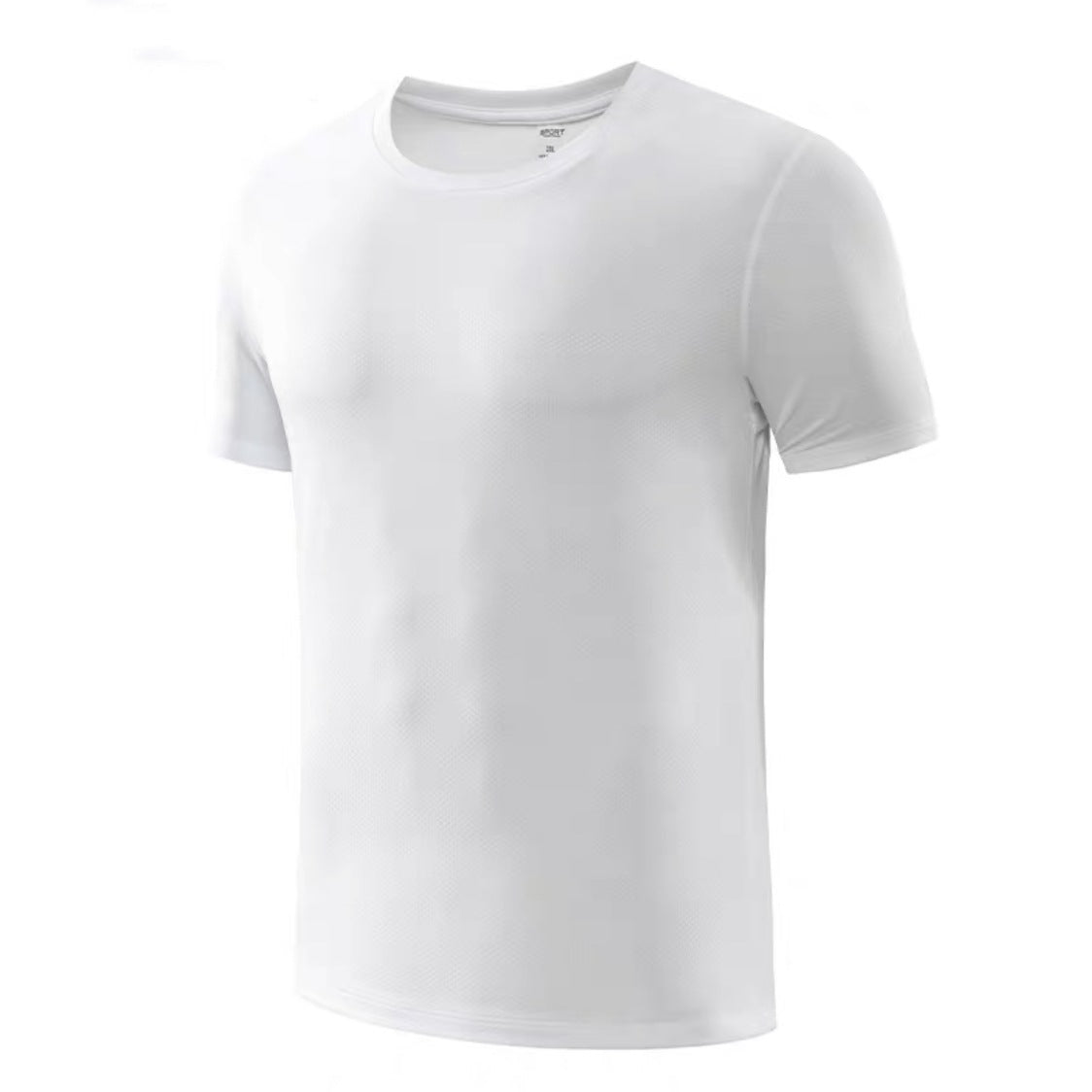 Men's New Mesh Ice Silk T-Shirt Short Sleeve Sports Casual