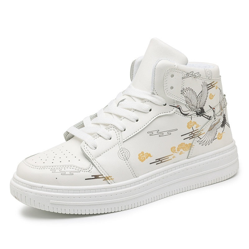 Fashion Couple White Shoes Men's High-top