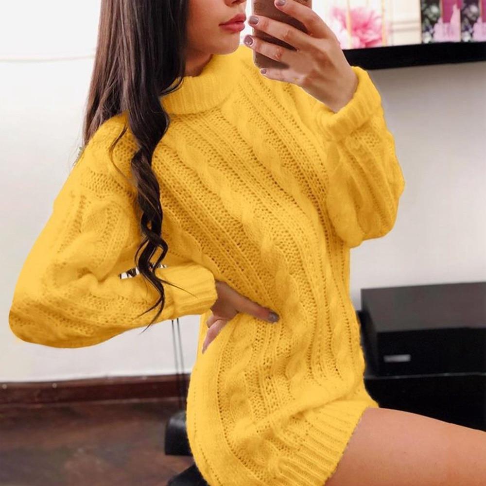 Casual ladies sweater dress