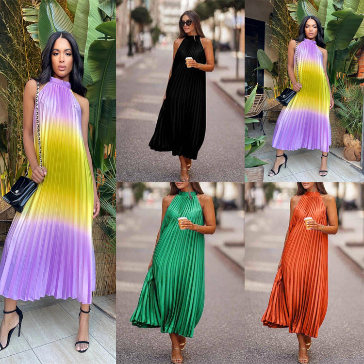 Fashion Soft Pleated Casual Dress