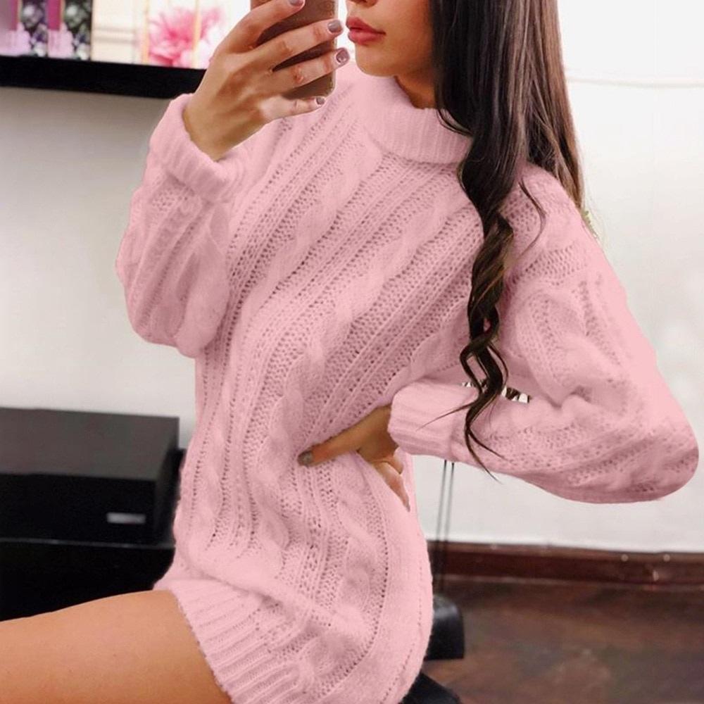 Casual ladies sweater dress