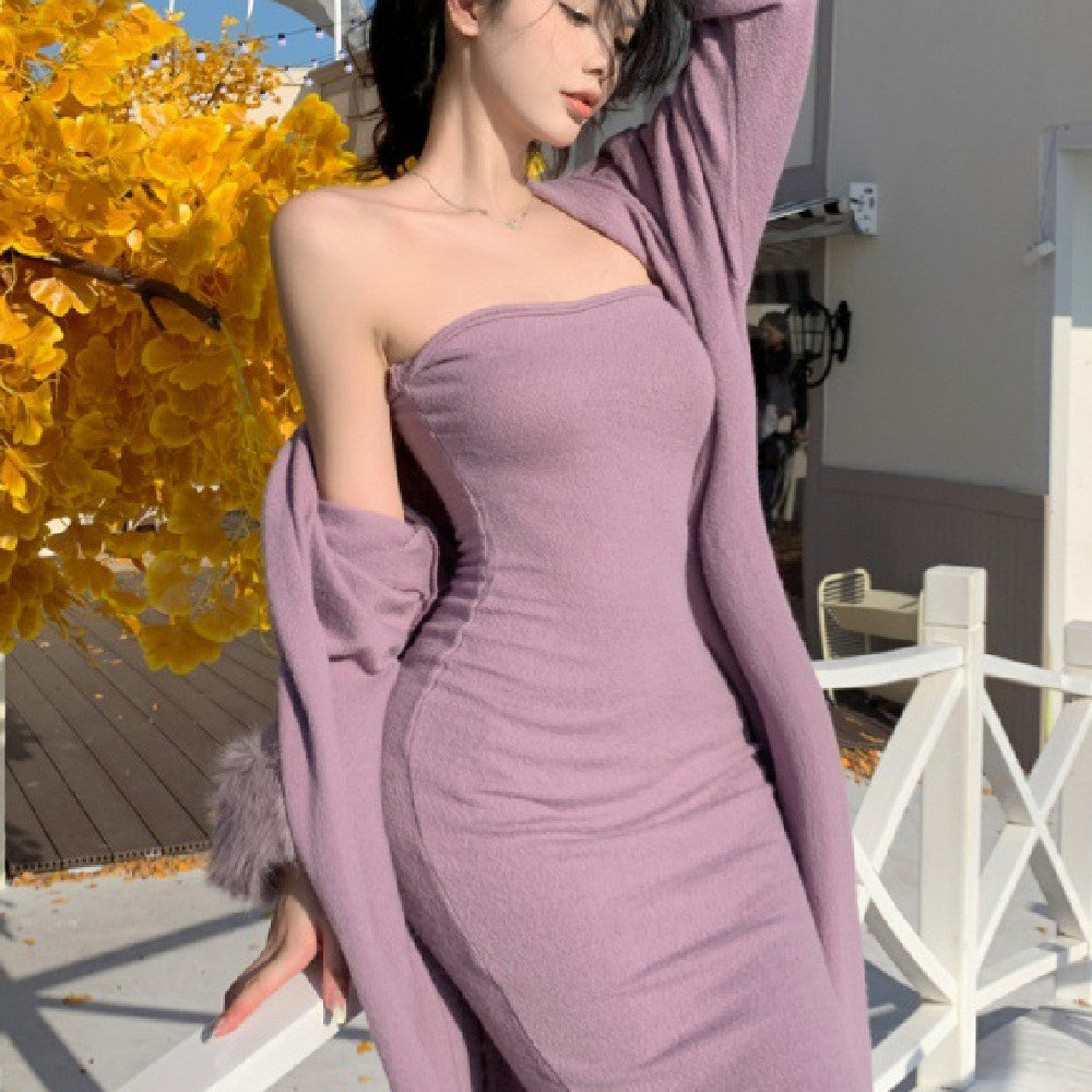 Women's Casual Fashion Strapless Dress