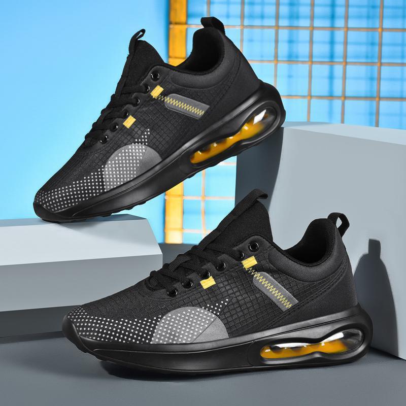 Hollow Single Layer Mesh Surface Shoes Real Popcorn Sports Men's Shoes