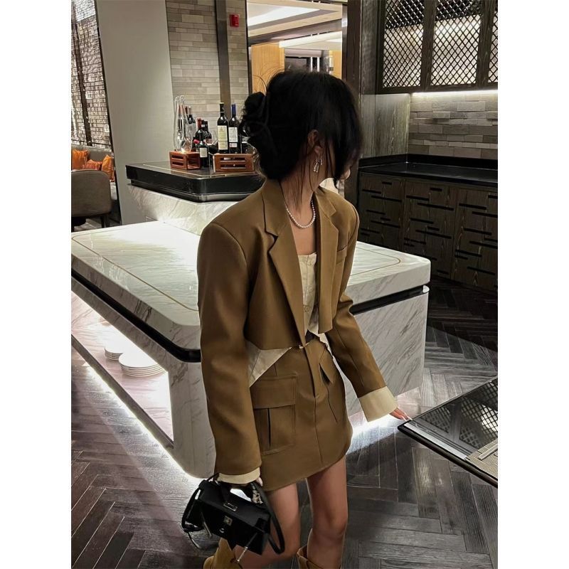 Early New Style Style Set Sense Western Style Slimming Suit Jacket Skirt Elegant Outfit