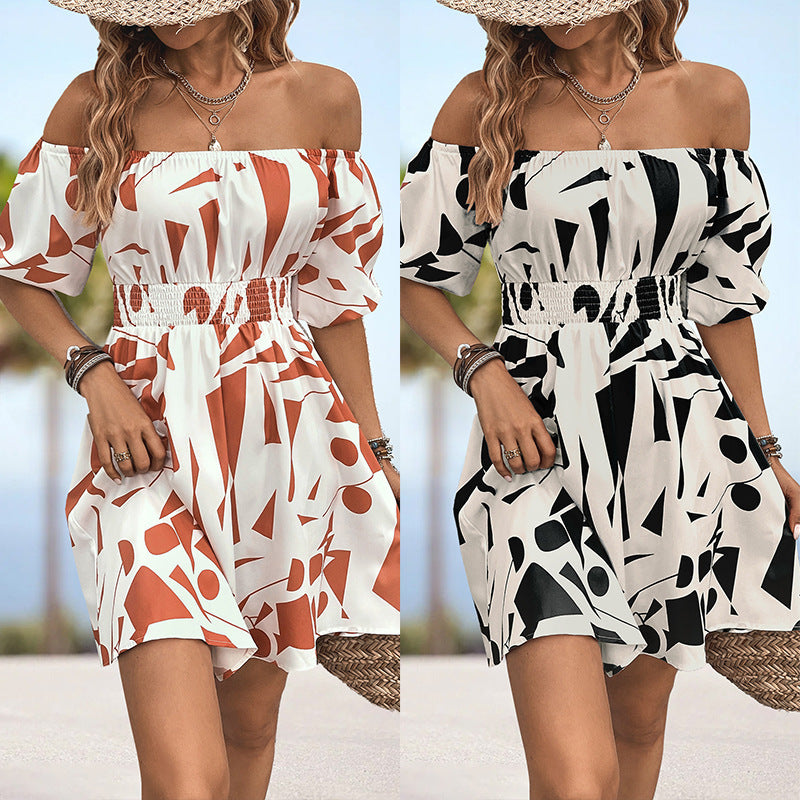 Women's Fashion Casual Printing Dress