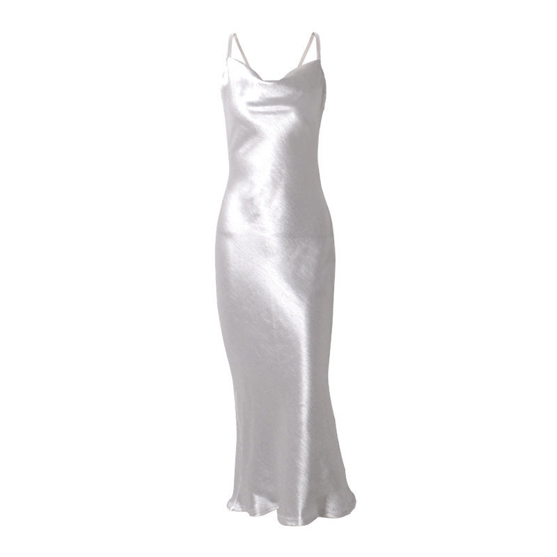 Satin Trendy Long Dress