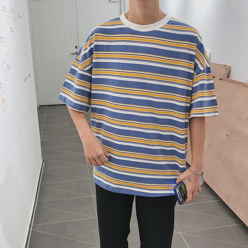 Gangfeng striped short-sleeved t-shirt boys