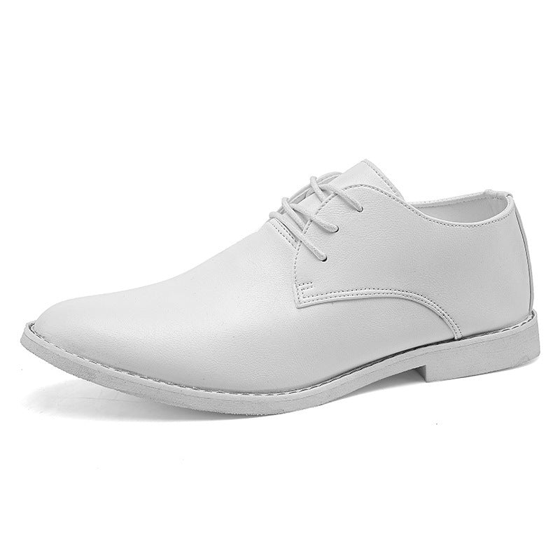 Business Casual Leather Men's 39-46 Size Lace-up Wedding Shoes