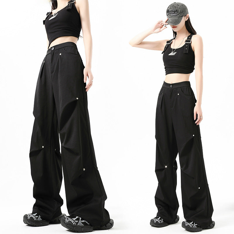 Rivet Design Small Straight Casual Pants