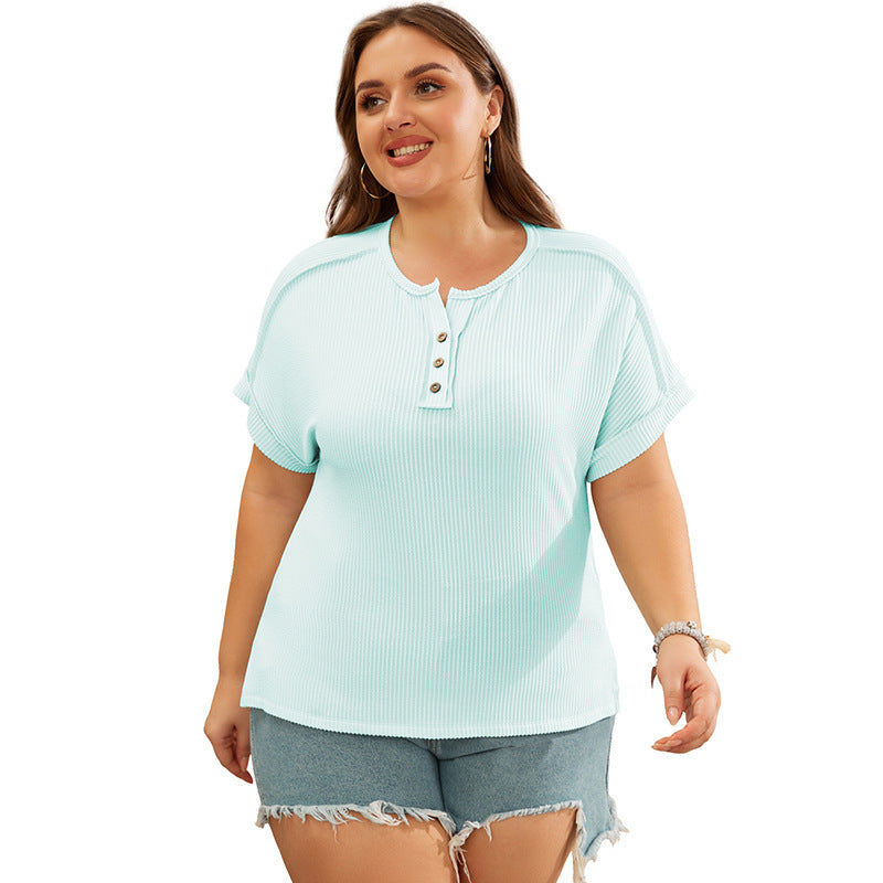 Solid Color Slim Fit T-shirt Women