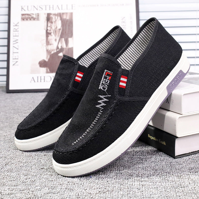 Spring Old Beijing Non-slip Casual Tendon Bottom Skate Shoes Breathable Canvas