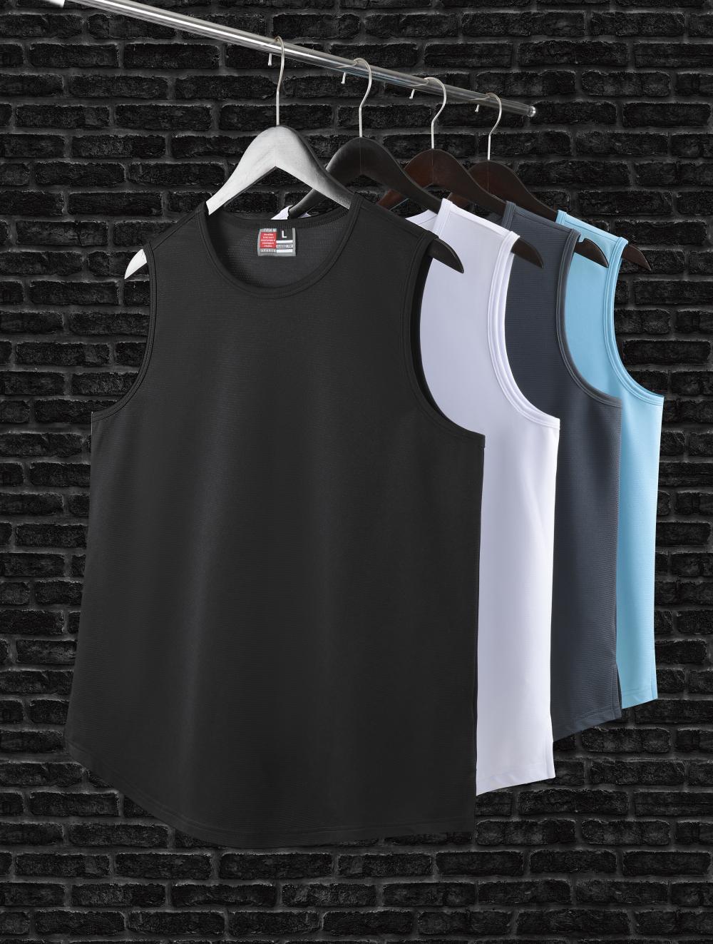 Wide Shoulder Sleeveless Training Wear Quick-drying Jersey