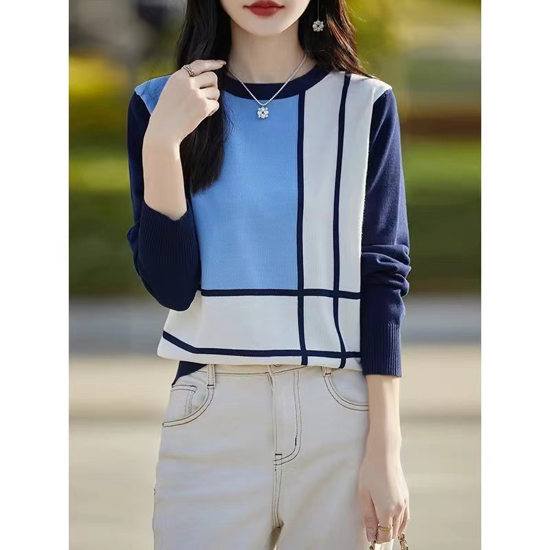 Japanese Autumn Crew Neck Knitwear For Women