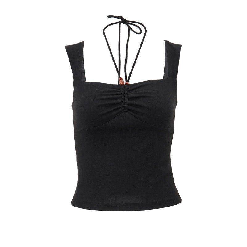 Women's Fashion Simple Halter Peplum Top