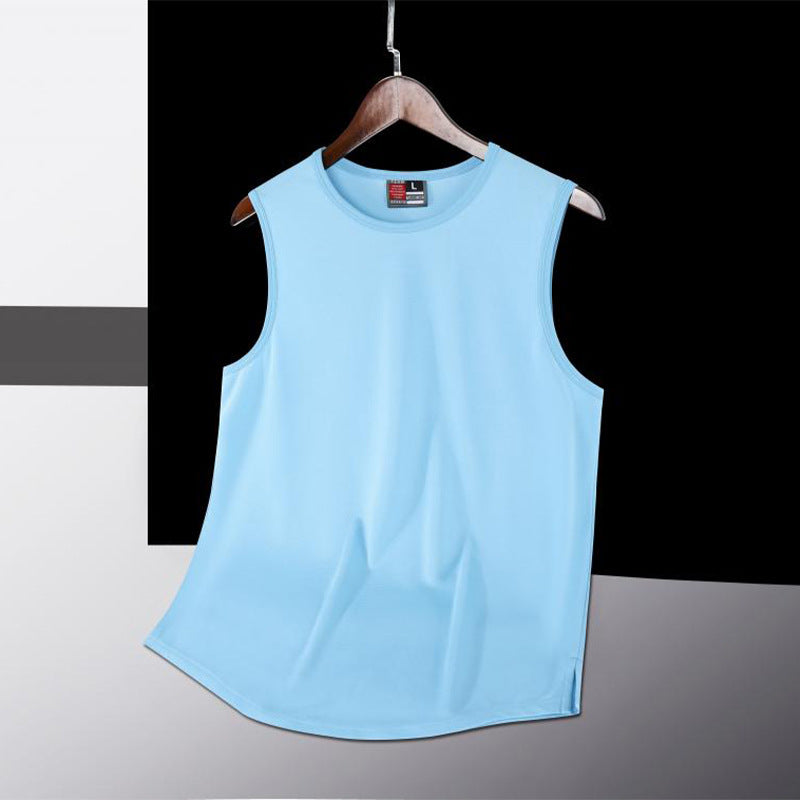 Wide Shoulder Sleeveless Training Wear Quick-drying Jersey