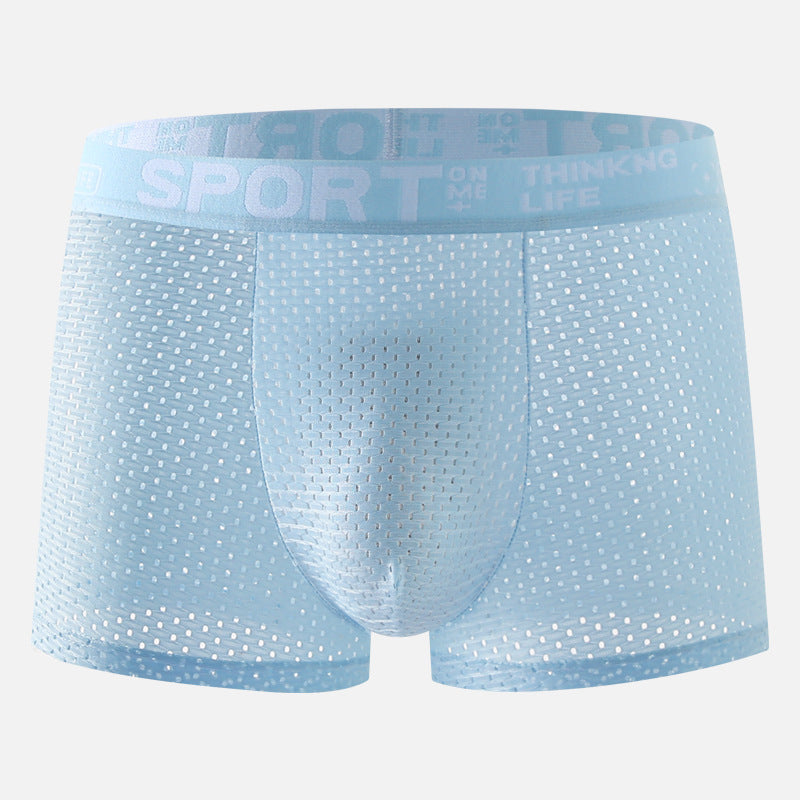 Men's Underwear Ice Silk Mesh Boxers