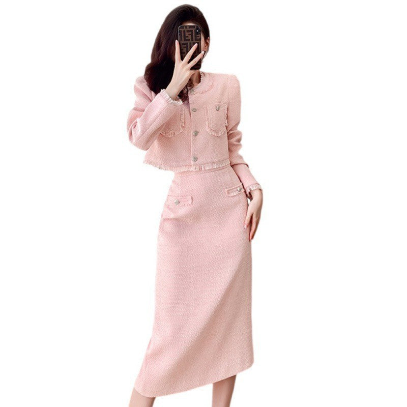 Fashion Personality Classic Style Long Skirt Suit Women