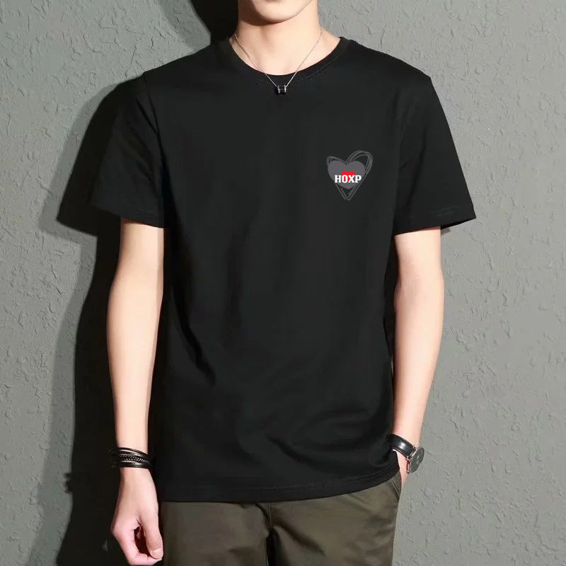 Men's Leisure Hong Kong Style Artistic Slim Top