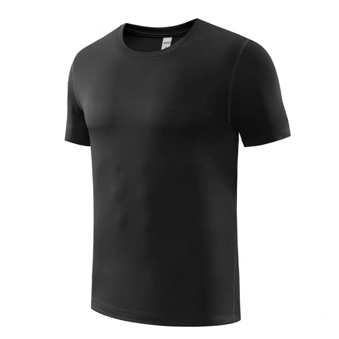 Men's New Mesh Ice Silk T-Shirt Short Sleeve Sports Casual