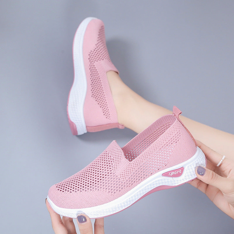 Old Beijing Cloth Shoes Women's Summer Mesh Breathable One Pedal