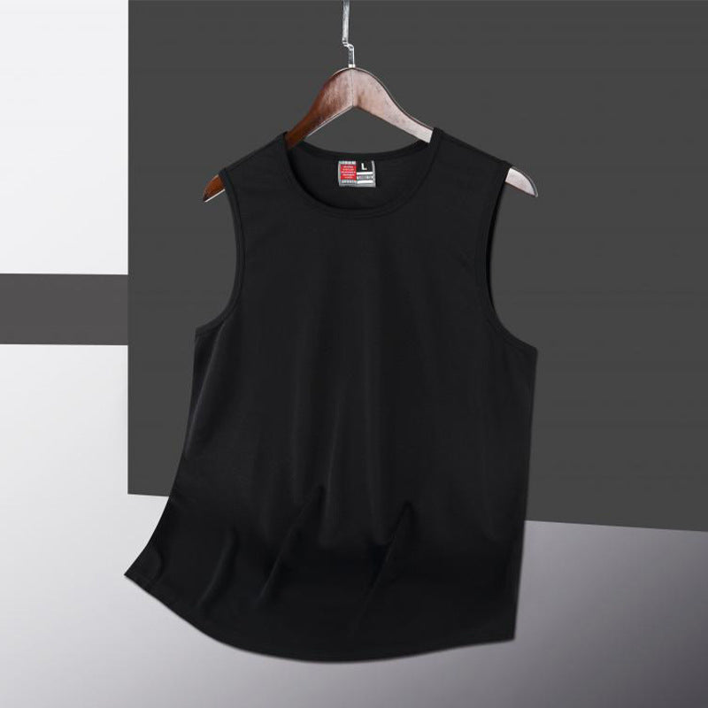 Wide Shoulder Sleeveless Training Wear Quick-drying Jersey