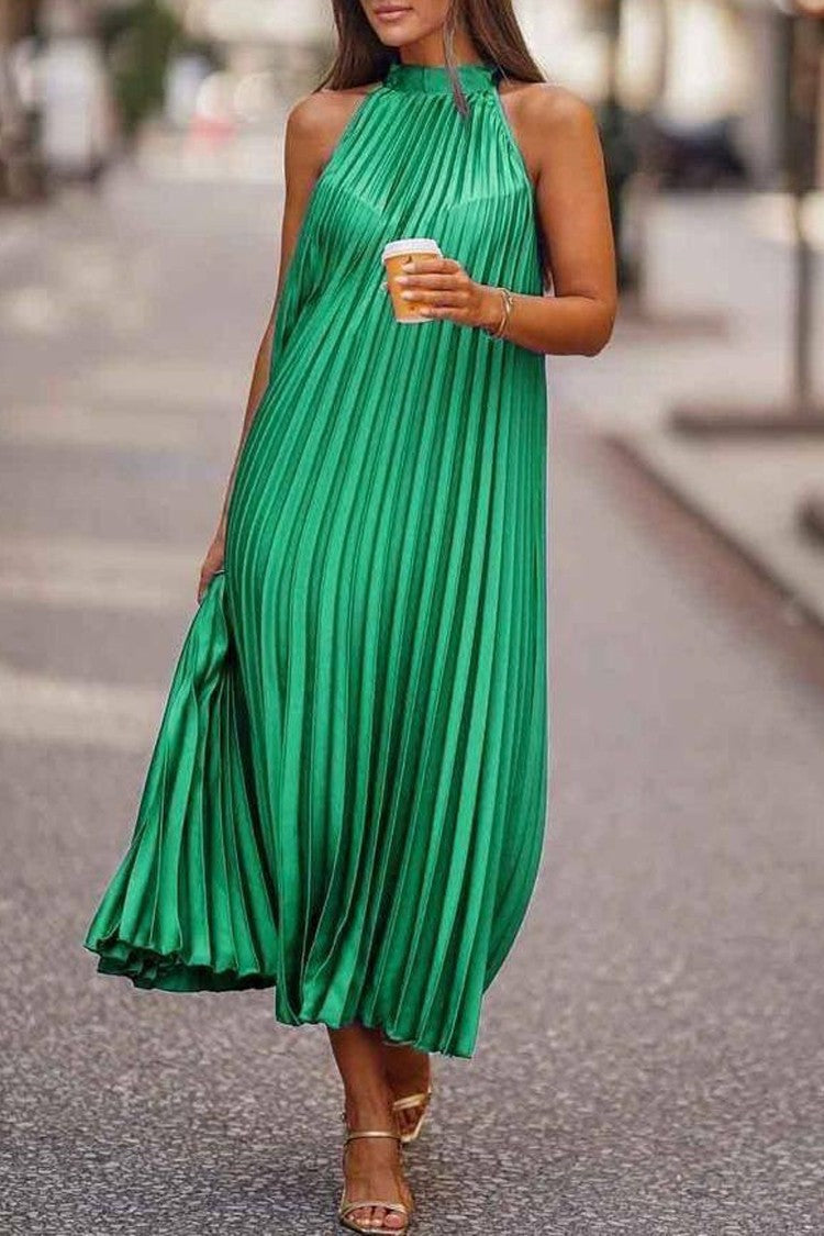 Fashion Soft Pleated Casual Dress