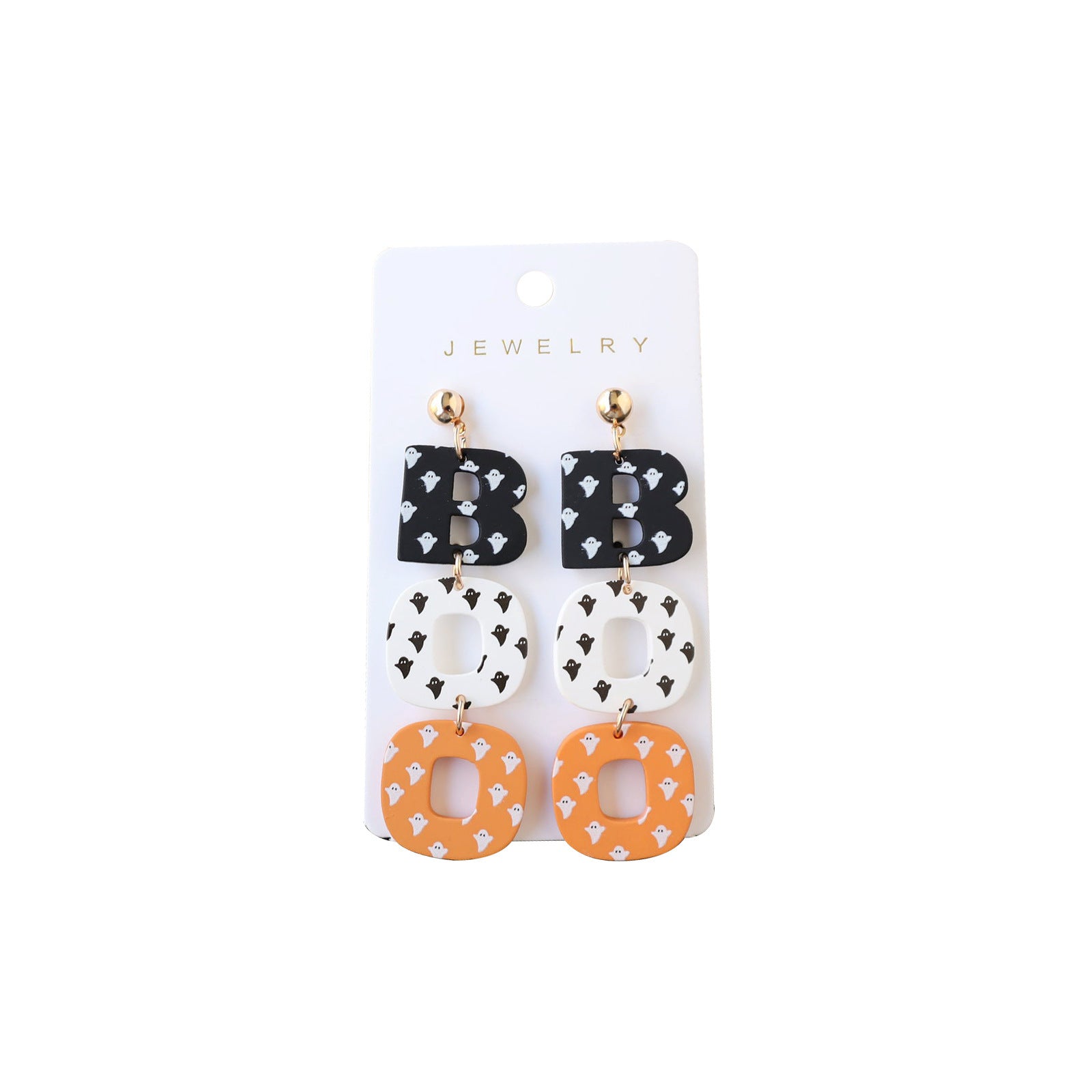 Halloween Polymer Clay Acrylic Paint Earrings